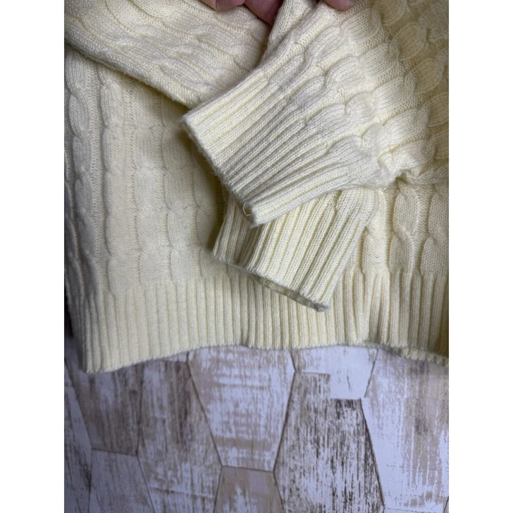 Vintage 70 JC Penney Nordic Fair‎ Isle Cable Knit Acrylic Sweater Mens XL